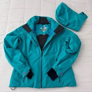 Obermeyer Prizim Jacket/Coat Aqua Green Women’s Size 14 Ski/Snowboarding/Winter